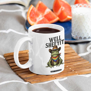 Pride Frog LGBT Rainbow Coffee Mug Well Sheeyit Country Western TS14 Print Your Wear