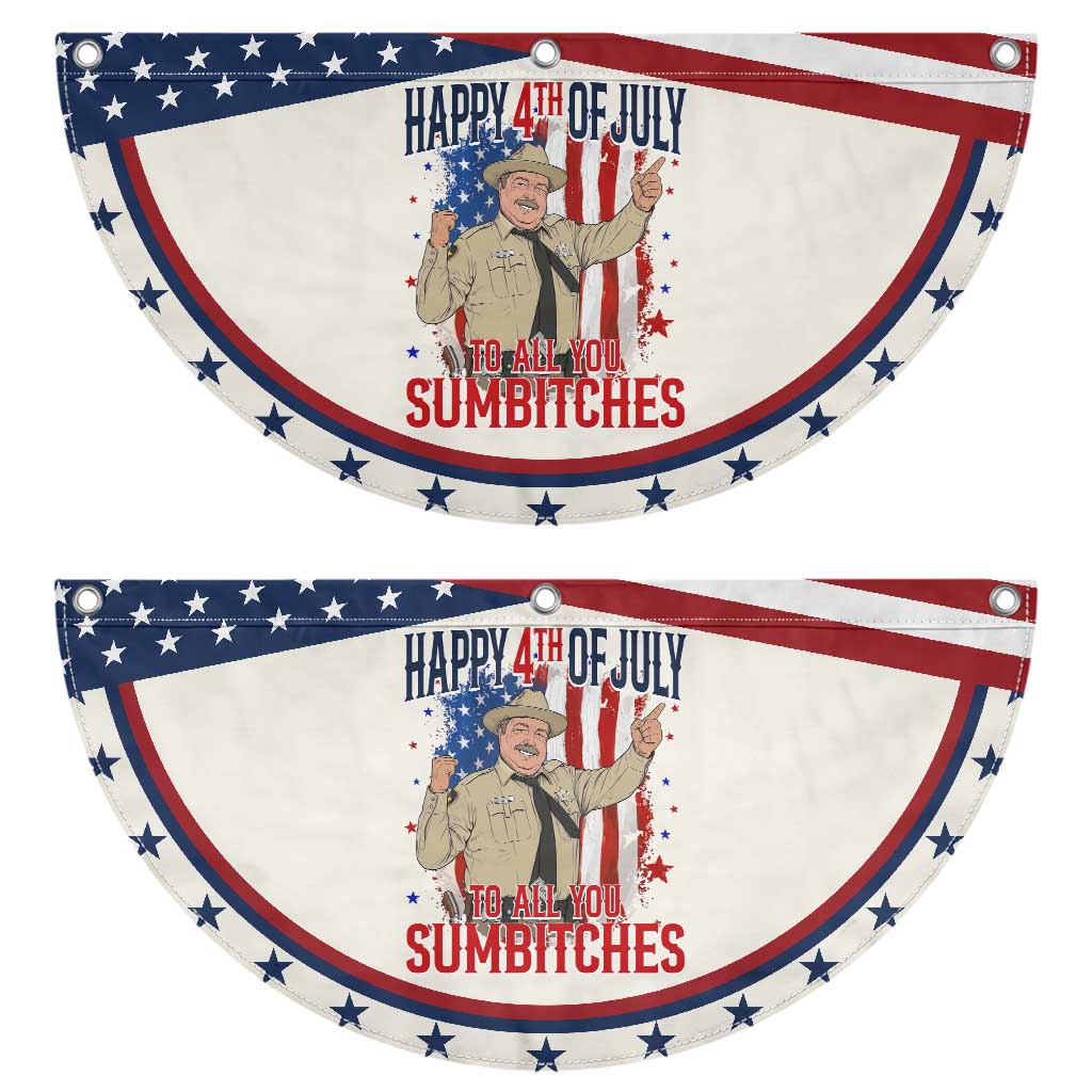 Happy 4th Of July To All You Sumbitches Patriotic Fan Flag Funny USA 250th Anniversary Independence Day TS14 2pcs pack Classic Beige Print Your Wear