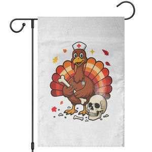Funny Thanksgiving Nurse Turkey Garden Flag Fall RN TS14 Black Print Your Wear