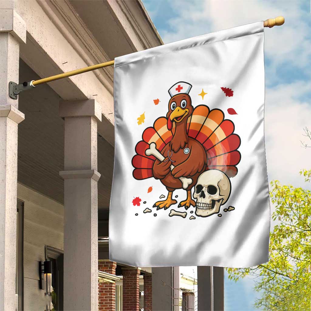 Funny Thanksgiving Nurse Turkey Garden Flag Fall RN TS14 Print Your Wear