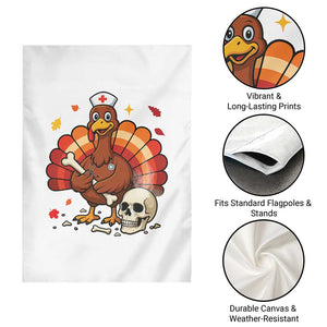 Funny Thanksgiving Nurse Turkey Garden Flag Fall RN TS14 Print Your Wear