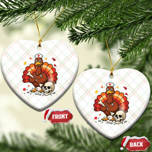 Funny Thanksgiving Nurse Turkey Ceramic Ornament Fall RN TS14 Print Your Wear