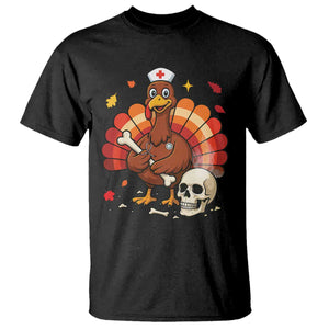 Funny Thanksgiving Nurse Turkey T Shirt Fall RN TS14 Black Print Your Wear