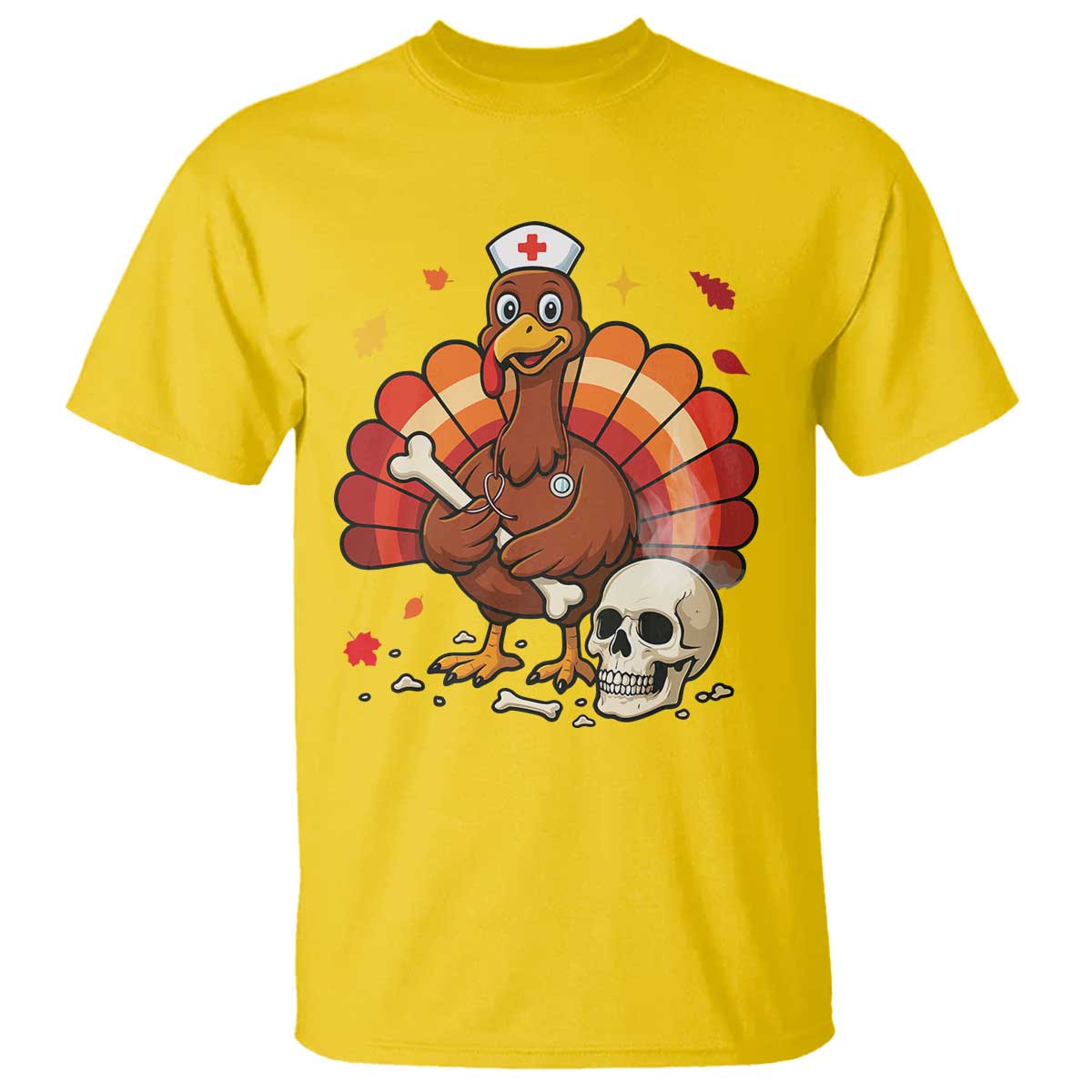 Funny Thanksgiving Nurse Turkey T Shirt Fall RN TS14 Daisy Print Your Wear
