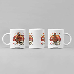 Funny Thanksgiving Nurse Turkey Coffee Mug Fall RN TS14 Print Your Wear