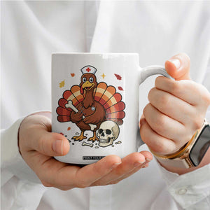 Funny Thanksgiving Nurse Turkey Coffee Mug Fall RN TS14 Print Your Wear