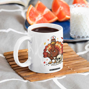 Funny Thanksgiving Nurse Turkey Coffee Mug Fall RN TS14 Print Your Wear