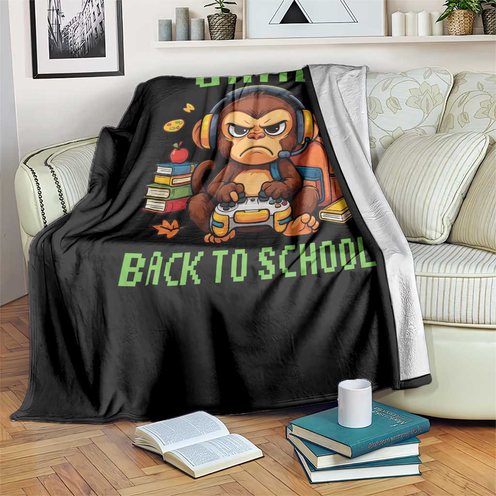 Funny Video Game Throw Blanket Cute Monkey Back To School TS14 Print Your Wear
