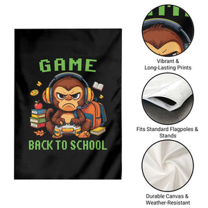 Funny Video Game Garden Flag Cute Monkey Back To School TS14 Print Your Wear