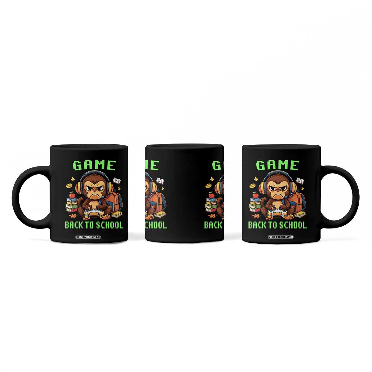 Funny Video Game Coffee Mug Cute Monkey Back To School TS14 Print Your Wear