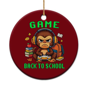 Funny Video Game Ceramic Ornament Cute Monkey Back To School TS14 1pc Red Print Your Wear