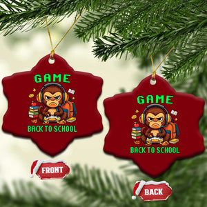 Funny Video Game Ceramic Ornament Cute Monkey Back To School TS14 Print Your Wear