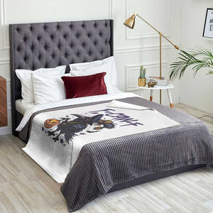 F Caw F Black Crow Halloween Meme Throw Blanket TS14 Print Your Wear
