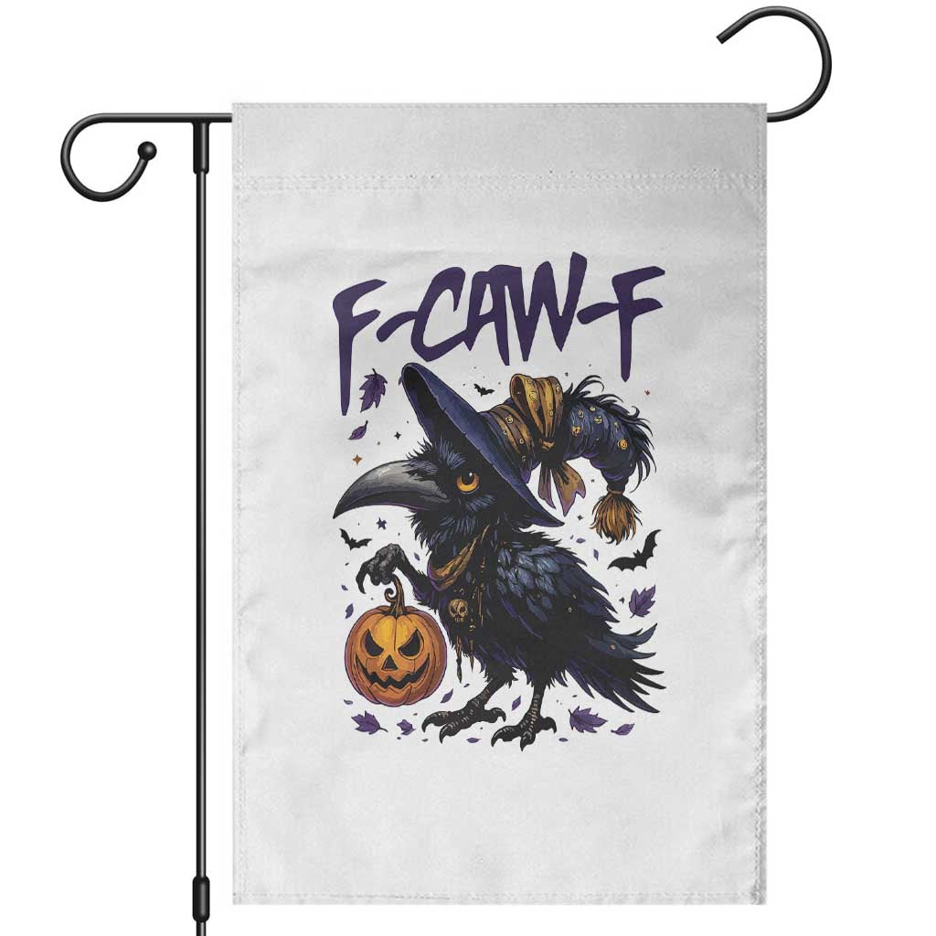 F Caw F Black Crow Halloween Meme Garden Flag TS14 Black Print Your Wear