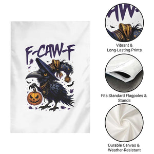 F Caw F Black Crow Halloween Meme Garden Flag TS14 Print Your Wear