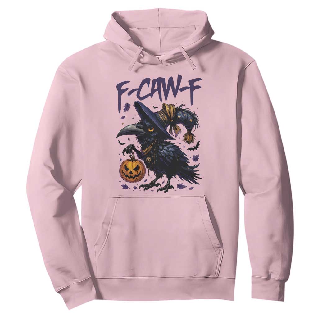 F Caw F Black Crow Halloween Meme Hoodie TS14 Light Pink Print Your Wear