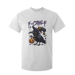 F Caw F Black Crow Halloween Meme T Shirt For Kid TS14 White Print Your Wear