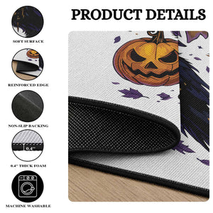 F Caw F Black Crow Halloween Meme Round Rug