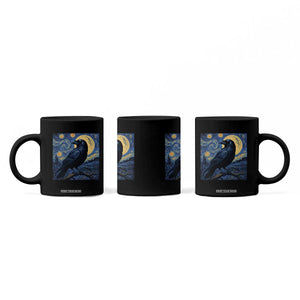 Starry Night Raven Moon Van Gogh Coffee Mug TS14 Print Your Wear