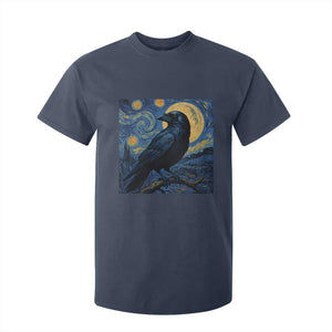 Starry Night Raven Moon Van Gogh T Shirt For Kid TS14 Navy Print Your Wear