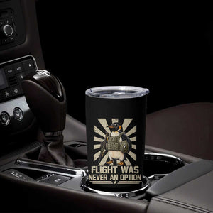 Flight was Never an Option Tactical Penguin Tumbler Cup Funny Bird Meme TS14 Print Your Wear