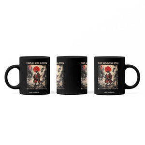 Flight was Never an Option Samurai Penguin Japanese Coffee Mug Vintage Graphic Ukiyo-e Art Funny TS14 Print Your Wear