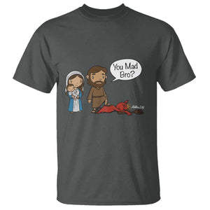 Funny Christian T Shirt You Mad Bro Matthew 2:16 TS14 Dark Heather Print Your Wear