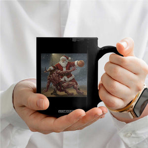 Funny Santa Basketball Coffee Mug Satan Christmas Meme TS14 Print Your Wear