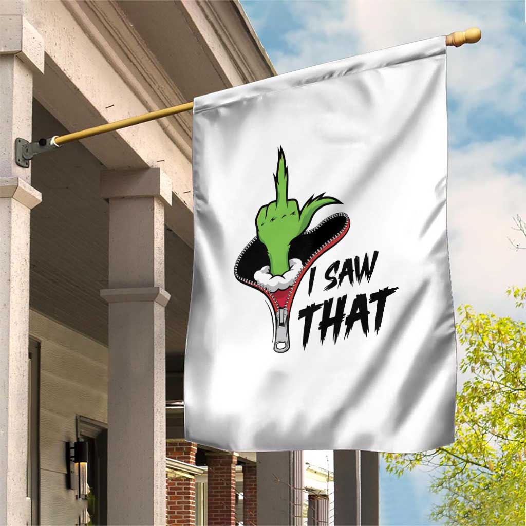 I Saw That Garden Flag Funny Elf Hand Christmas TS14 Print Your Wear
