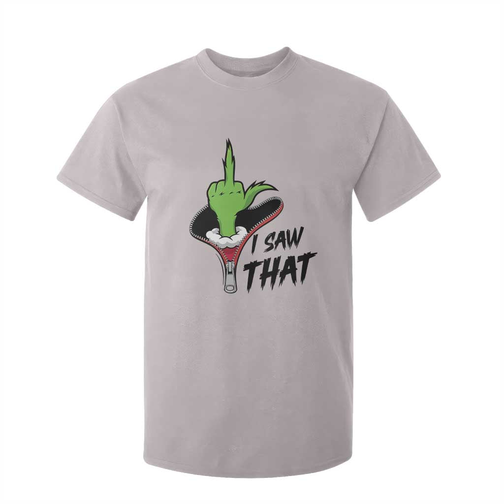 I Saw That T Shirt For Kid Funny Elf Hand Christmas TS14 Ice Gray Print Your Wear