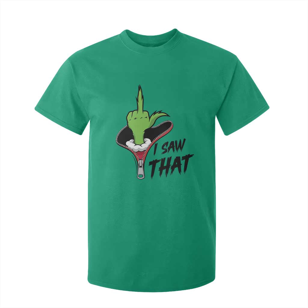 I Saw That T Shirt For Kid Funny Elf Hand Christmas TS14 Irish Green Print Your Wear