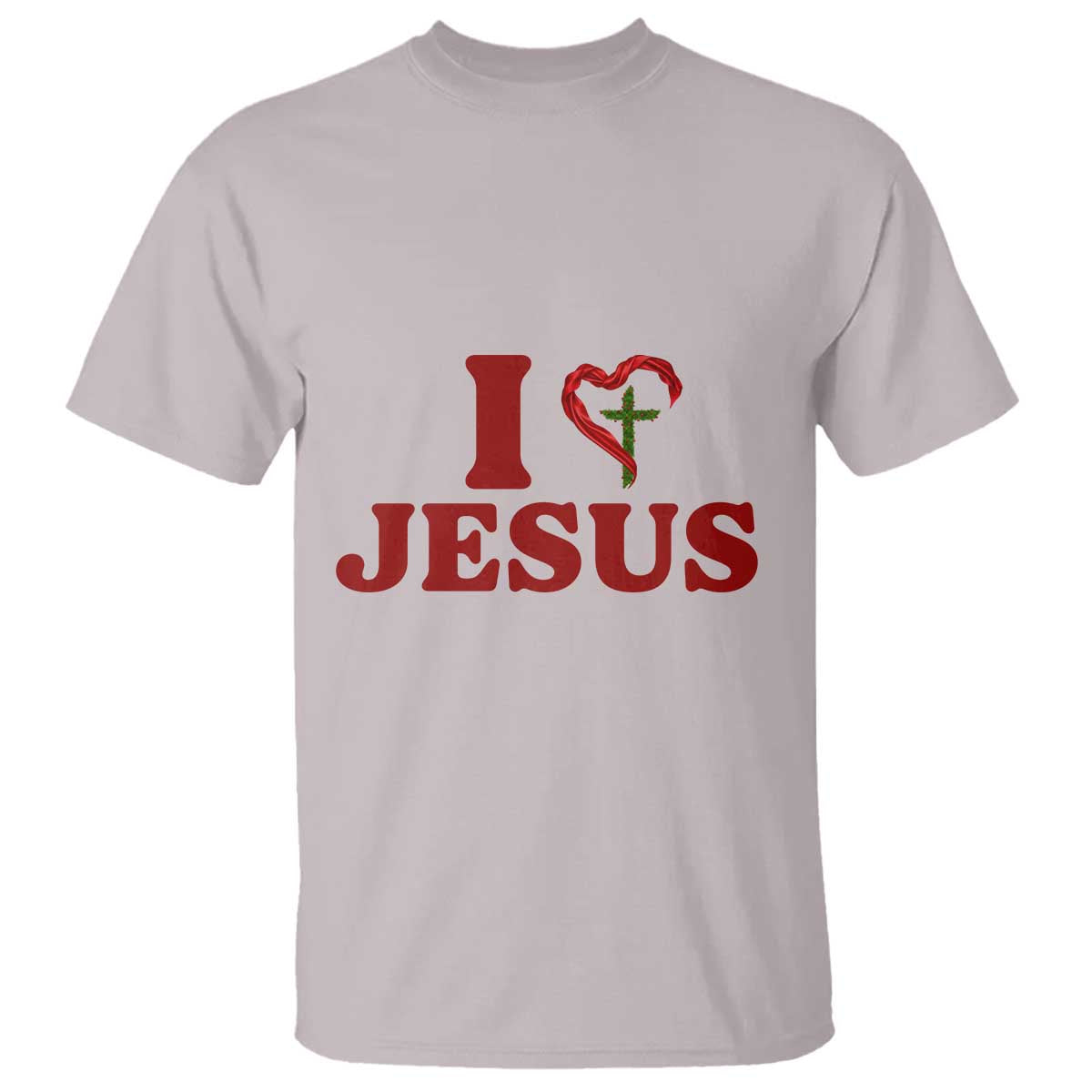 Jesus Christian T Shirt Religious Faith Inspirational Bible Verse TS14 Ice Gray Print Your Wear