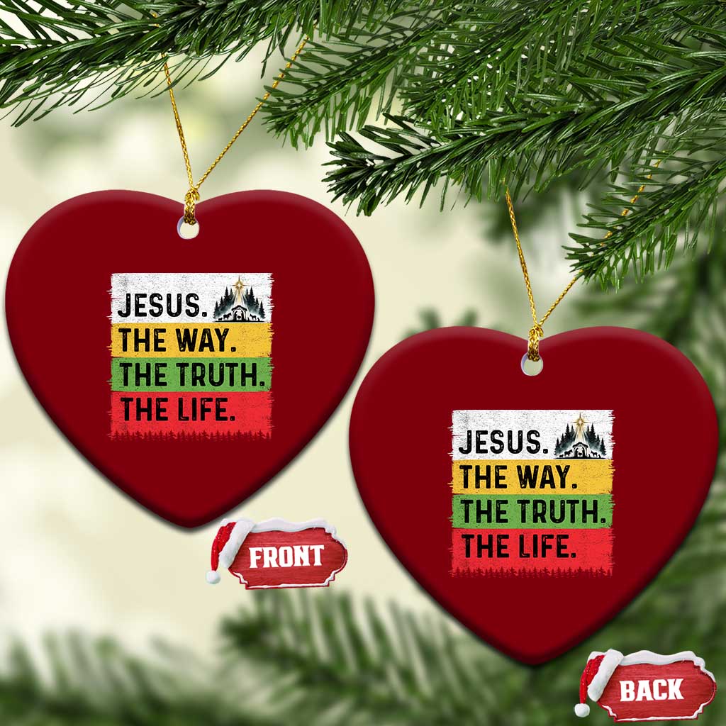 Jesus Christian Ceramic Ornament The Way The Truth The Life Nativity Scene TS14 Print Your Wear