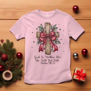 Jesus Christian T Shirt Cross Bible Verse Inspirational Christmas TS14 Light Pink Print Your Wear