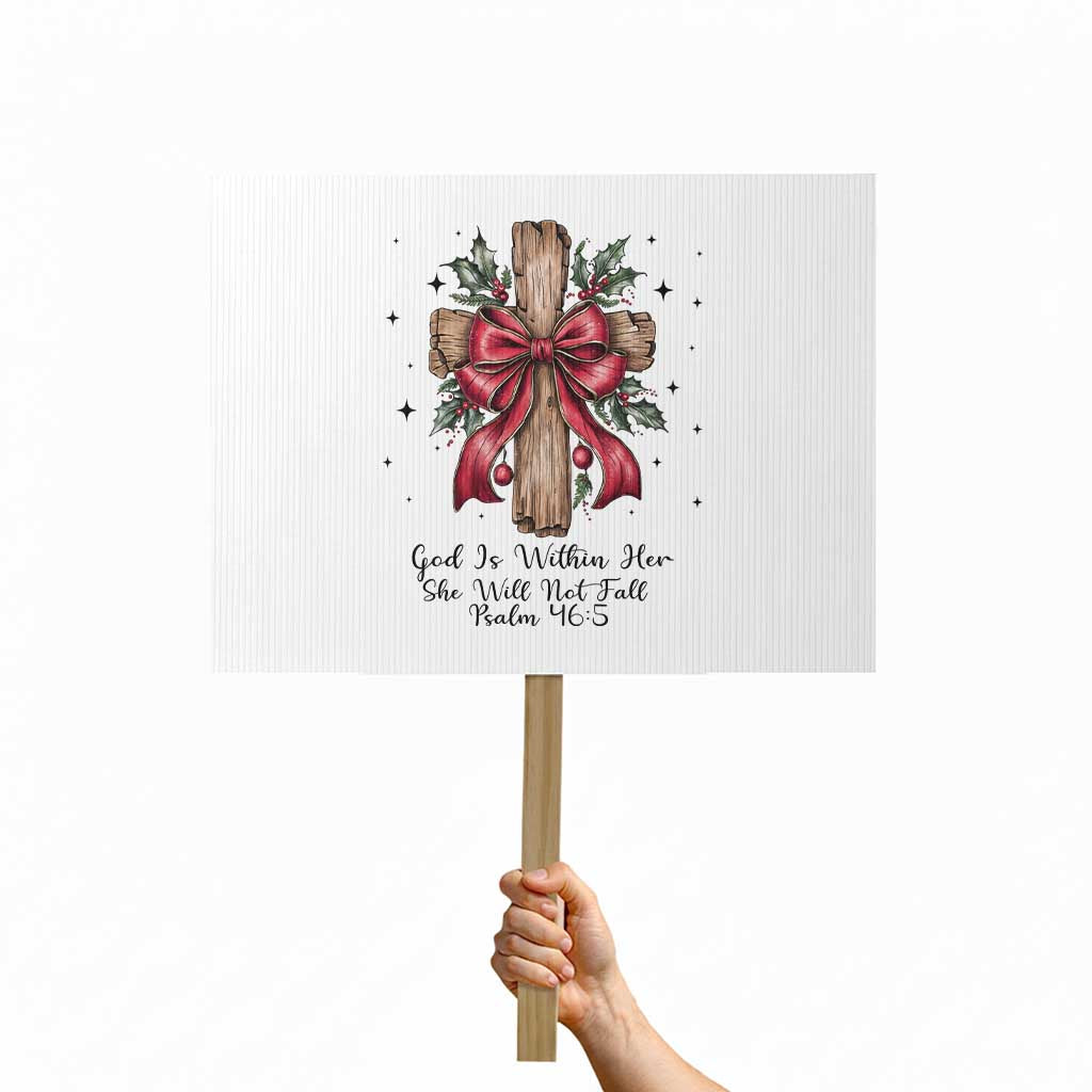 Jesus Christian Protest Sign Cross Bible Verse Inspirational Christmas TS14 Horizontal 18