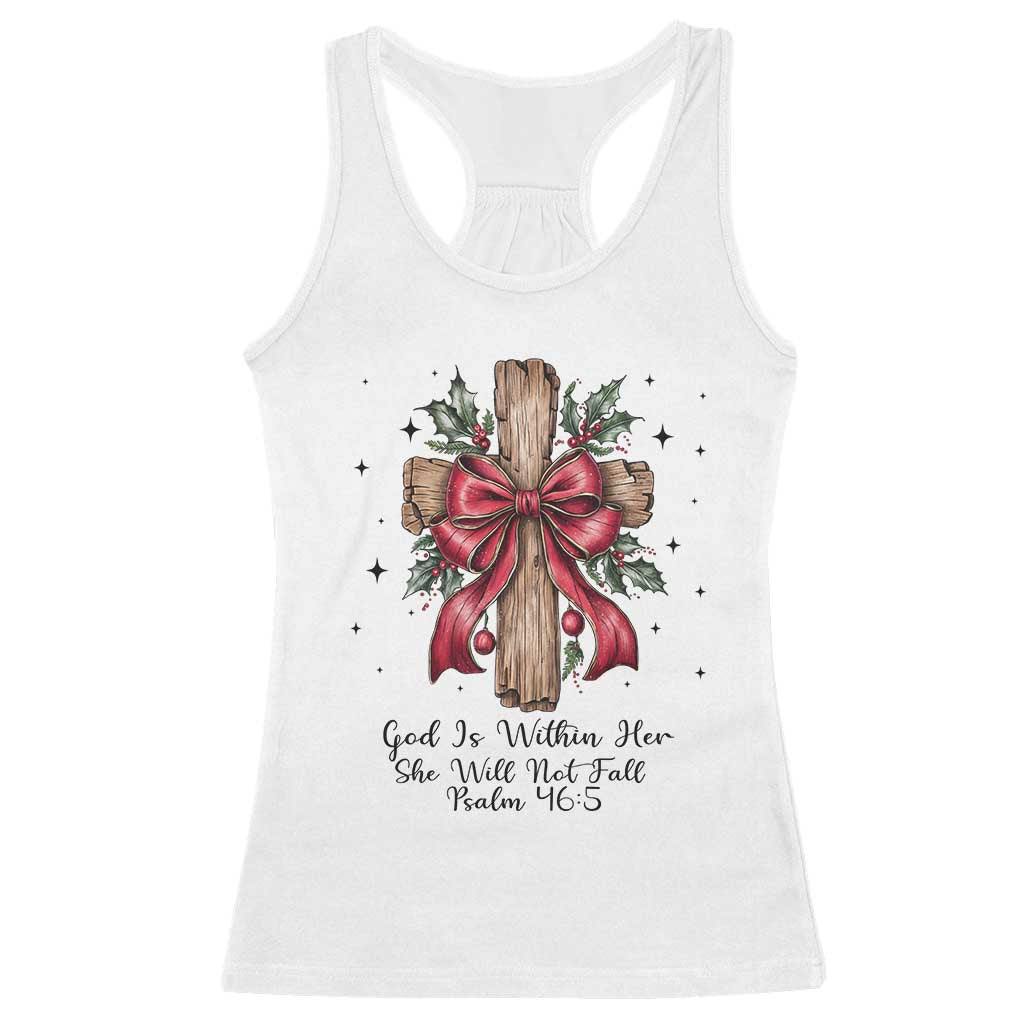 Jesus Christian Racerback Tank Top Cross Bible Verse Inspirational Christmas TS14 White Print Your Wear