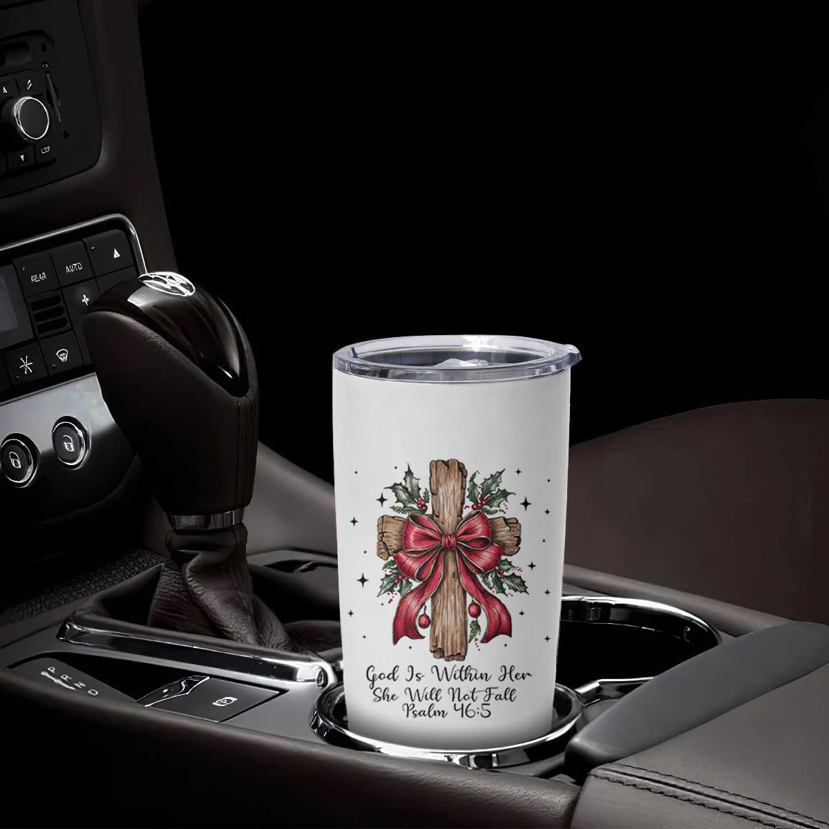 Jesus Christian Tumbler Cup Cross Bible Verse Inspirational Christmas TS14 Print Your Wear