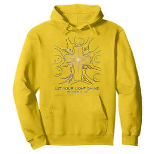 Jesus Christian Hoodie Let Your Light Shine Matthew 5:16 TS14 Daisy Print Your Wear