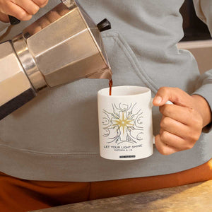 Jesus Christian Coffee Mug Let Your Light Shine Matthew 5:16 TS14 Print Your Wear