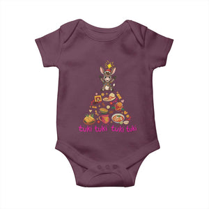 Mi Burrito Sabanero Baby Onesie Donkey Mexican Christmas TS14 Maroon Print Your Wear