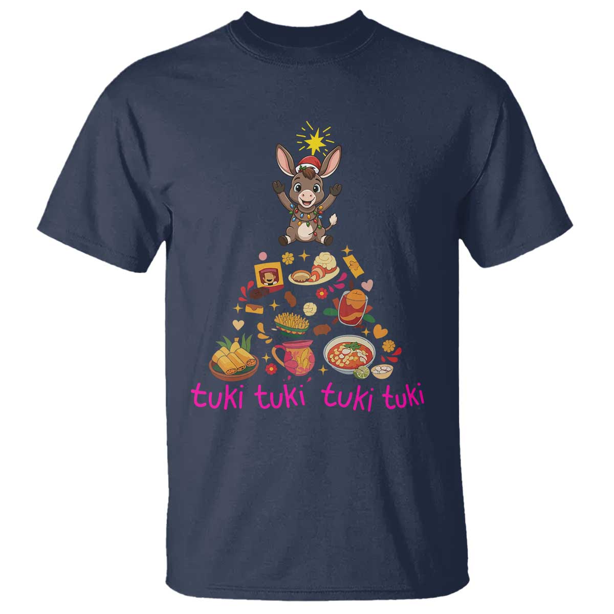 Mi Burrito Sabanero T Shirt Donkey Mexican Christmas TS14 Navy Print Your Wear