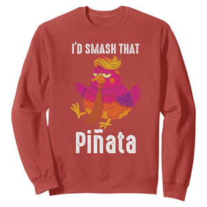 Funny Pinata Mexican Sweatshirt Trump Always Chicken TS14 Red Print Your Wear