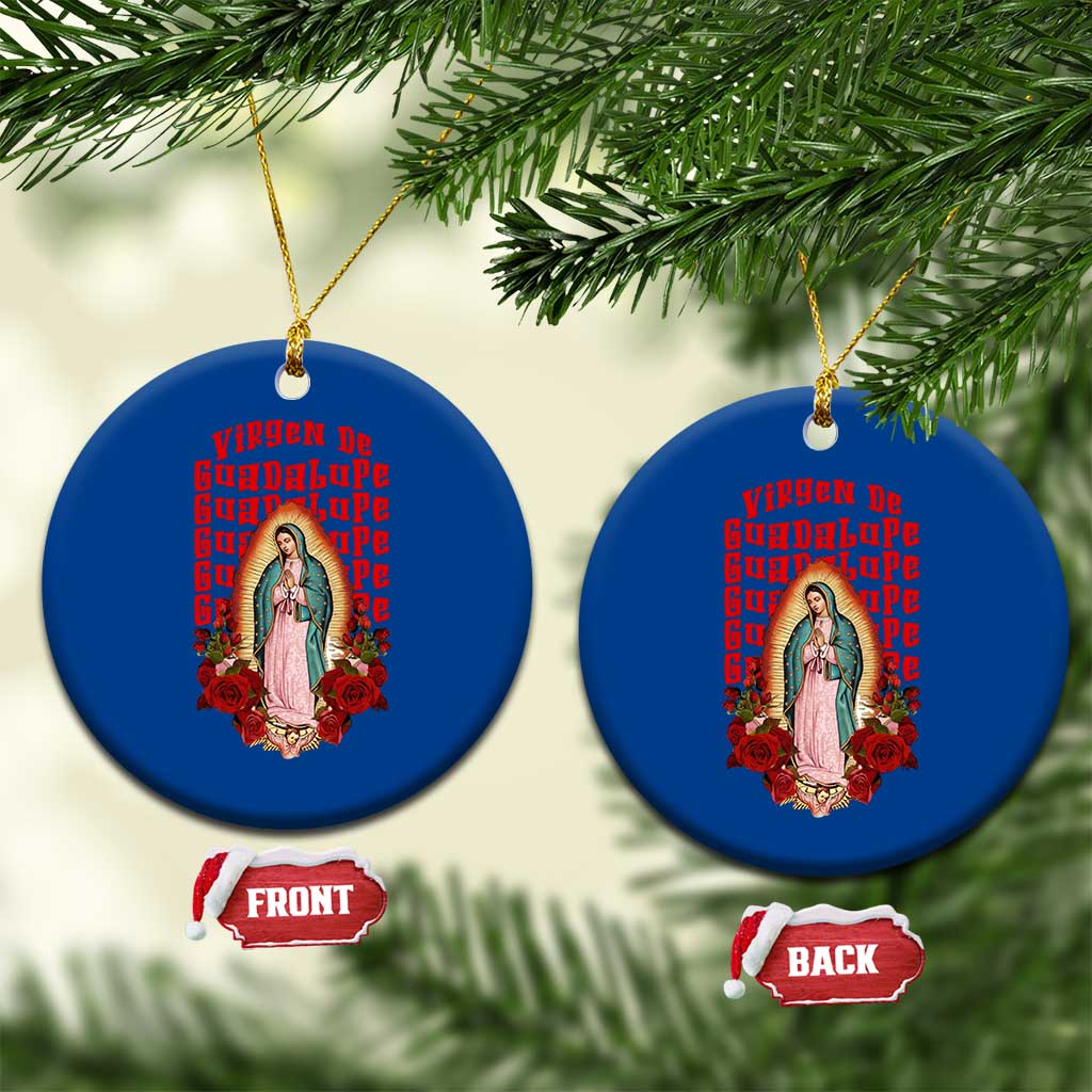 Our Lady of Guadalupe Ceramic Ornament Saint Virgin Mary Mexican TS14 1pc Blue Print Your Wear