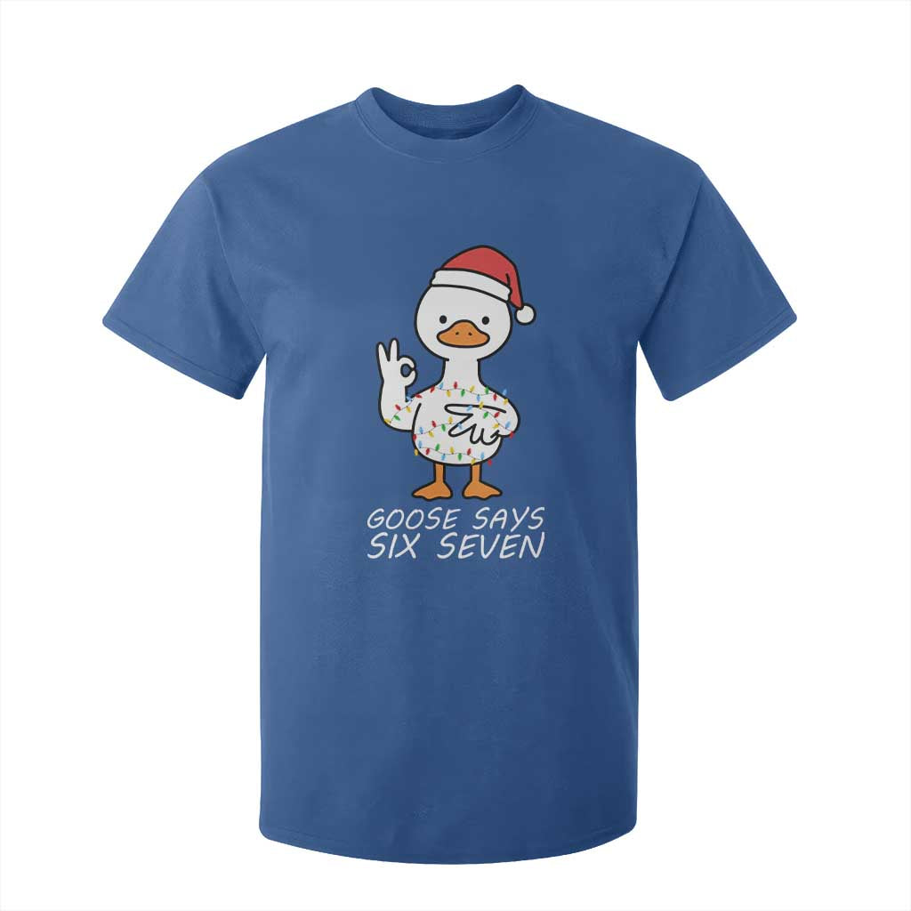 67 Six Seven Silly Goose Christmas Meme T Shirt For Kid TS14 Royal Blue Print Your Wear