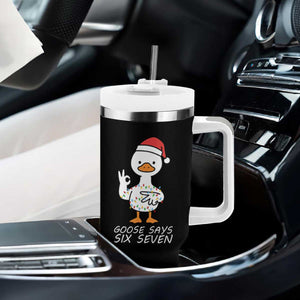 67 Six Seven Silly Goose Christmas Meme Tumbler With Handle TS14 Print Your Wear