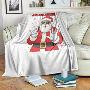 December 25 Throw Blanket Funny Santa Says Christmas TS14 Print Your Wear