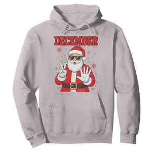 December 25 Hoodie Funny Santa Says Christmas TS14 Ice Gray Print Your Wear