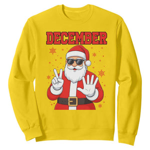 December 25 Sweatshirt Funny Santa Says Christmas TS14 Daisy Print Your Wear