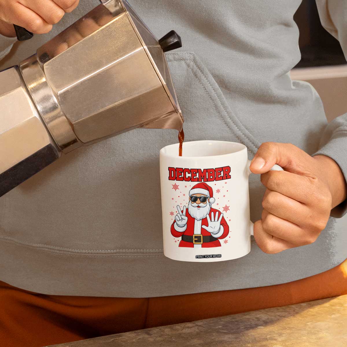 December 25 Coffee Mug Funny Santa Says Christmas TS14 Print Your Wear