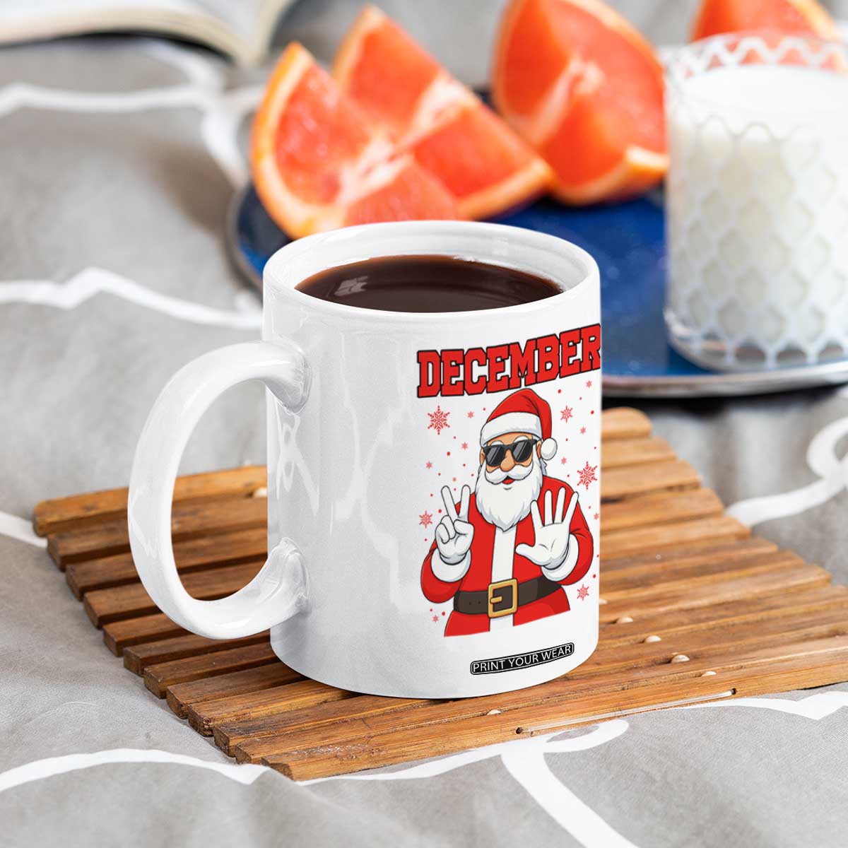 December 25 Coffee Mug Funny Santa Says Christmas TS14 Print Your Wear